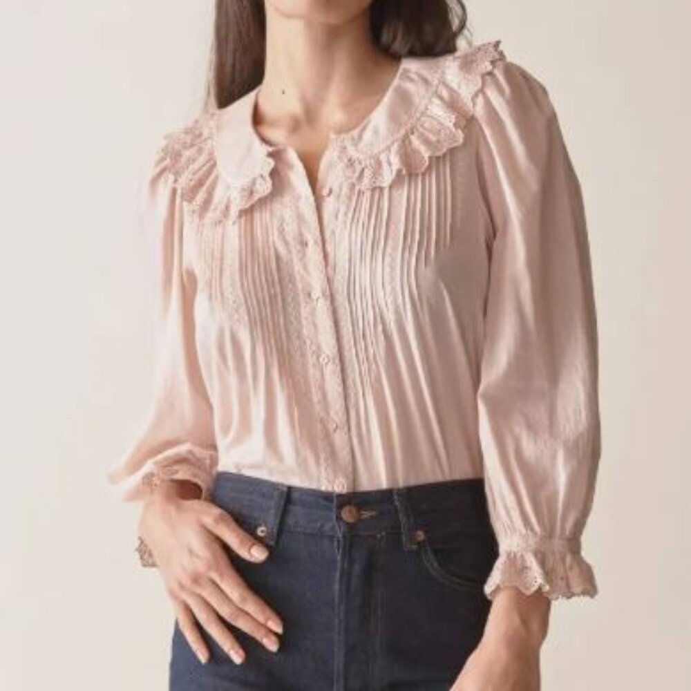 NWT Doen Helene Top in Sundried Rose